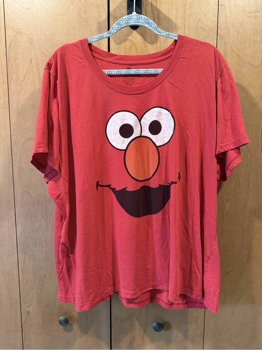 Sesame Street ELMO red Graphic Logo Tee size 4X 26-28